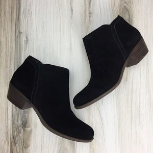 Lucky Brand | Bareesa Black Suede Booties | Sz 6.5